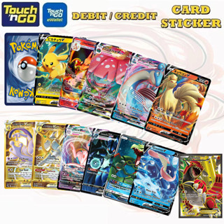 สติกเกอร์การ์ด Pokemon TCG Touch n Go กันน้ํา คุณภาพสูง TNG CARD