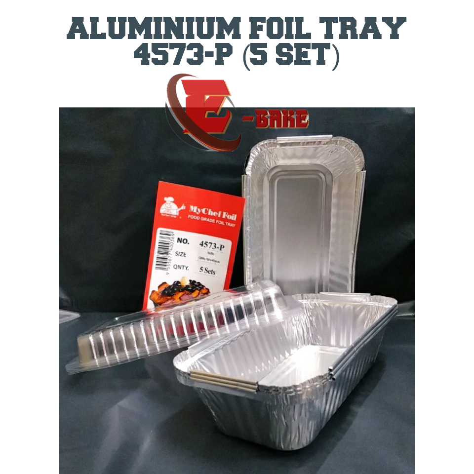 (4573- P ) (5PCS) ALUMINIUM FOIL TRAY