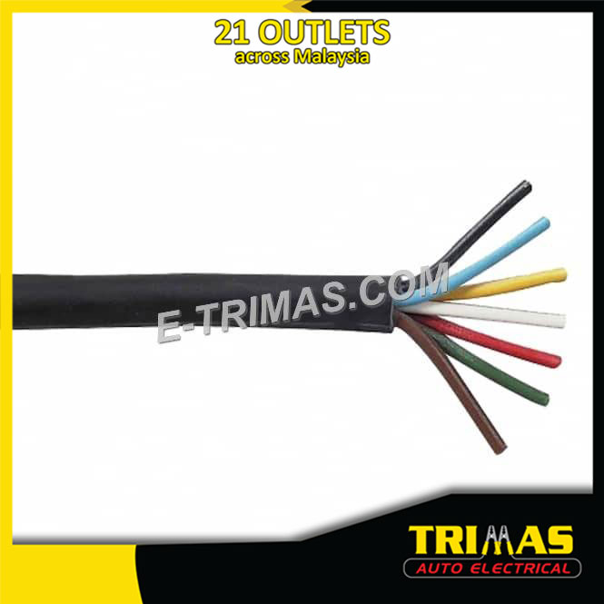TRIMAS 7 Core Automotive Bus Traler Trailer Multi Core Electric Wire Cable (5M)
