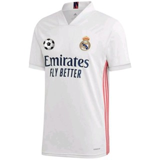 เสื้อกีฬาแขนสั้น ลายทีม Real Madrid Home Jersey 2020/21