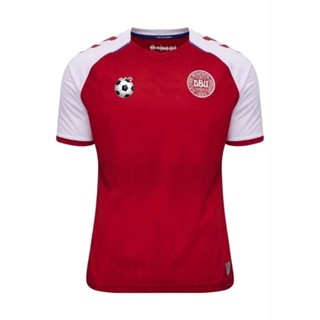 เสื้อกีฬาแขนสั้น ลายทีมชาติเดนมาร์ก ทีมเหย้า 2020/21