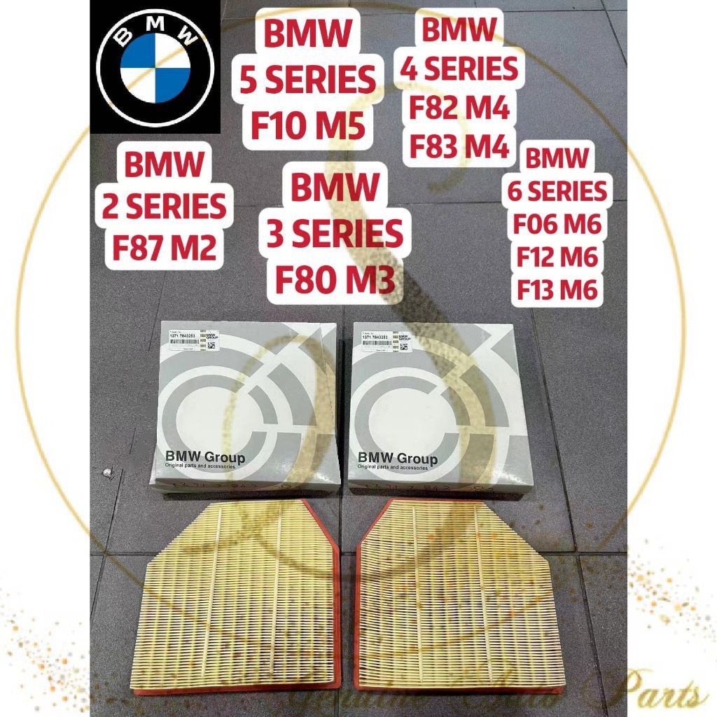 ไส้กรองอากาศ สําหรับ BMW 5 SERIES F10 M5 3 SERIES F80 M3 2 SERIES F87 M2 4 SERIES F82 F83 M4 6 SERIES F06 F12 M6