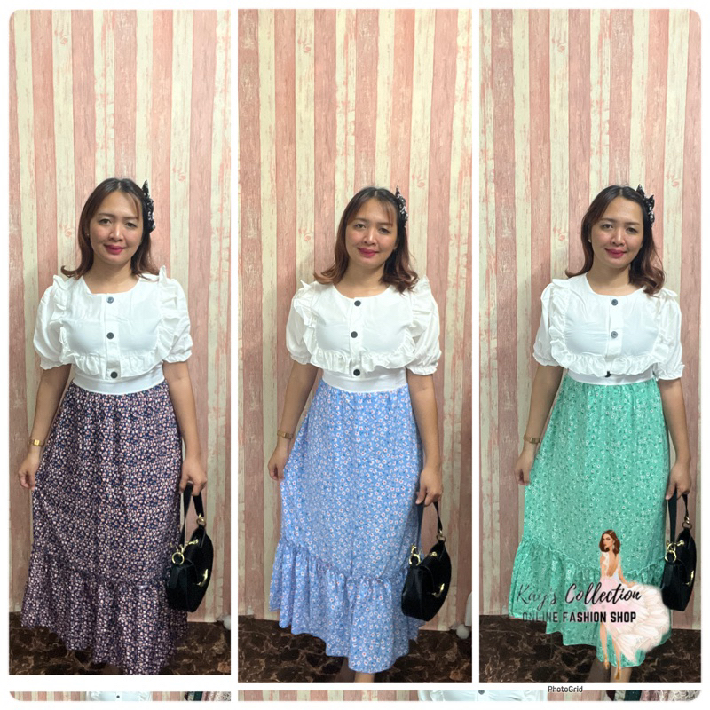 RUFFLES LONG DRESS(DRESS LABUH)