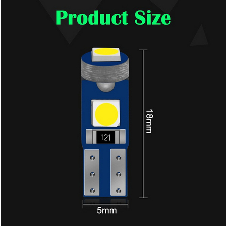 T5 Led สีขาว 3030 3SMD W3W รถ Dashboard Warming Indicator Wedge Auto เมตรโคมไฟสัญญาณหลอดไฟ 12 V