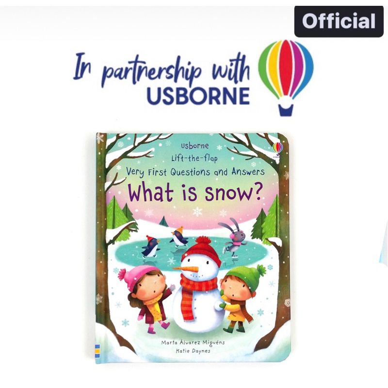 Usborne Lift The Flap คําถามและคําตอบเล่มแรกมาก อะไรคือหิมะ