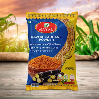KAYAL NATURAL JAGGERY 10 KG/ GULA TEBU 10 KG /NATTU CHAKARAI 10 KG /BROWN JAGGERY 10KG