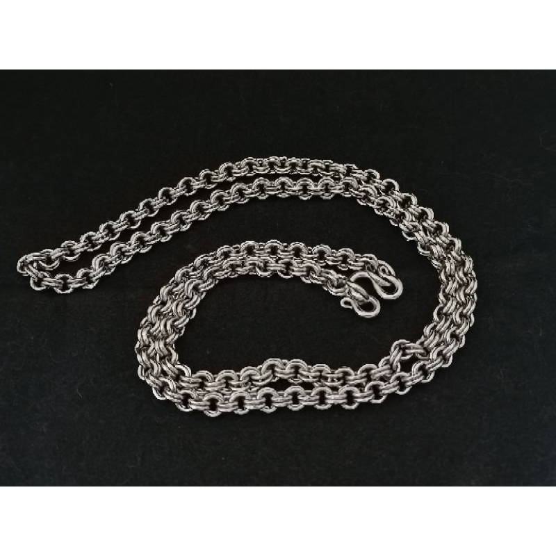 สแตนเลส 6mm Double O Rings 1 hook Amulet สร้อยคอผู้ชาย!