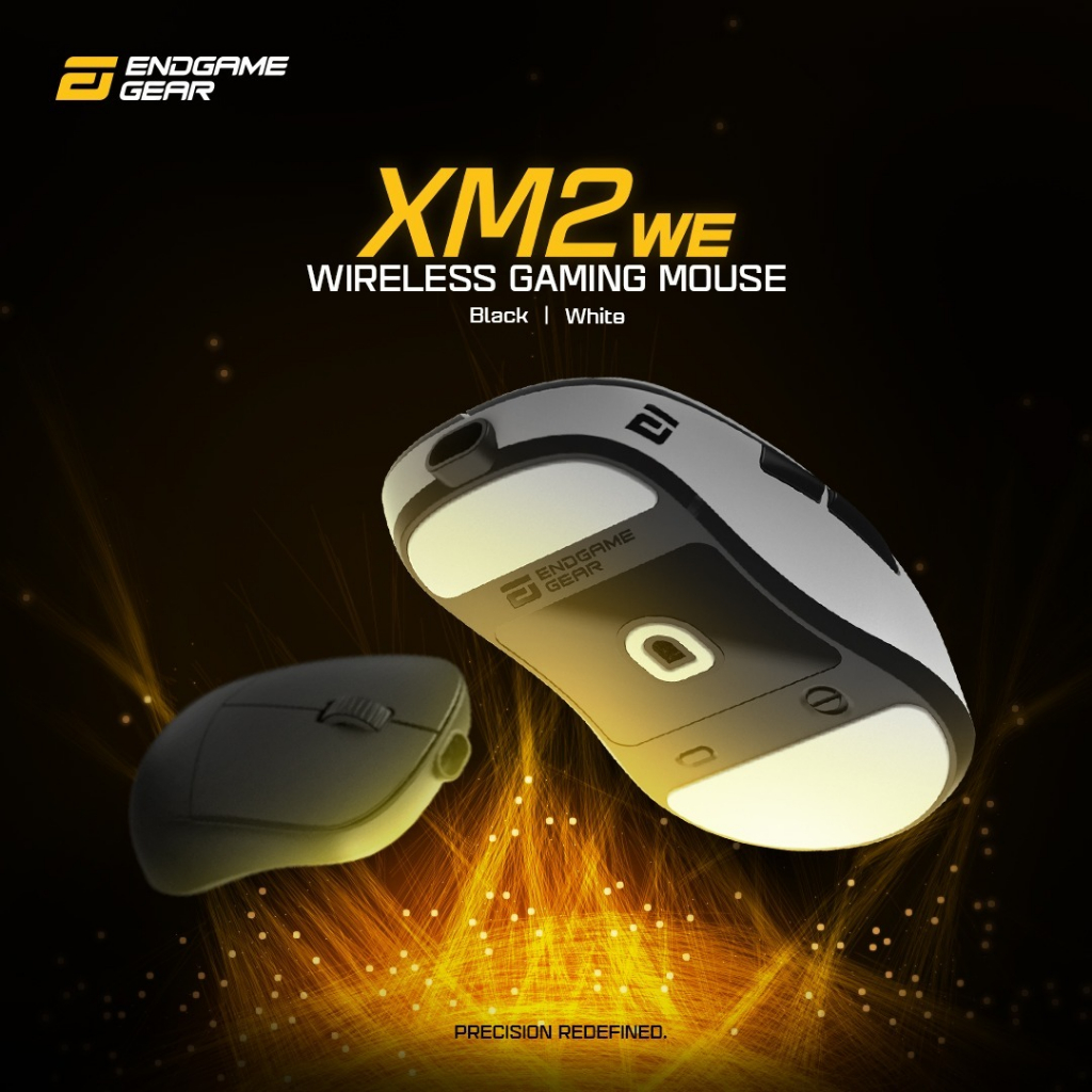 ENDGAME GEAR XM2we เมาส์เล่นเกมไร้สาย - 63g น้ําหนักเบา/เซ็นเซอร์ PixArt PAW3370 / สวิตช์ออปติคอล Ka