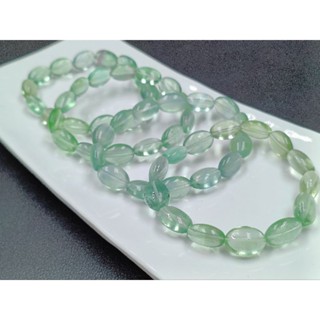 สร้อยข้อมือคริสตัลฟลูออไรต์ สีเขียวธรรมชาติ 10 มม. + - Ф | Ф |