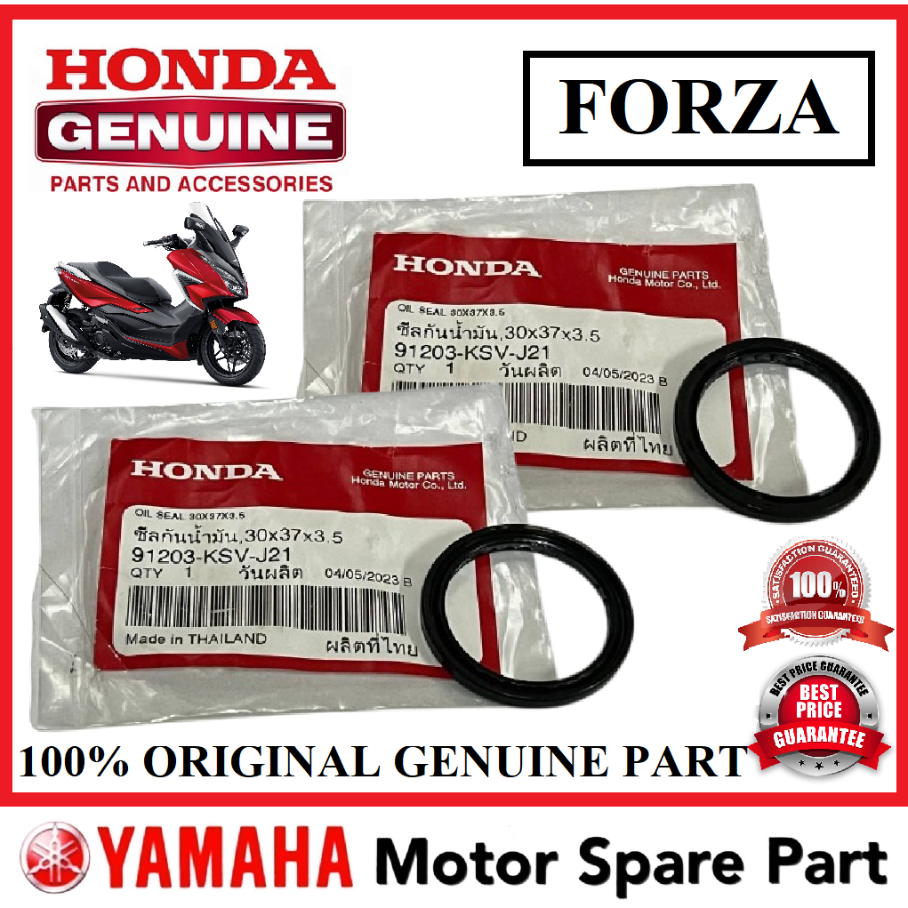 HONDA FORZA FRONT PULLEY ซีลน้ํามัน 30x37x3.5 0 91203-KSV-J21 DEPAN CLUTCH KLAS คลาส FORZA250 250 HO