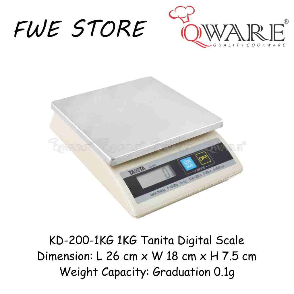 Qware Tanita เครื่องชั่งดิจิตอล / เครื่องชั่งอาหาร / เครื่องชั่งน้ําหนักในครัว KD-200 (1kg / 2kg / 5
