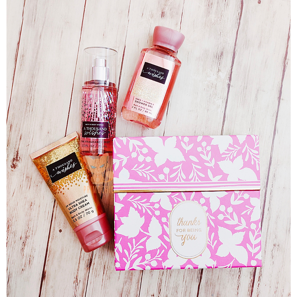 A Thousand Wishes Bath & Body Works Box Set ขนาดเดินทาง