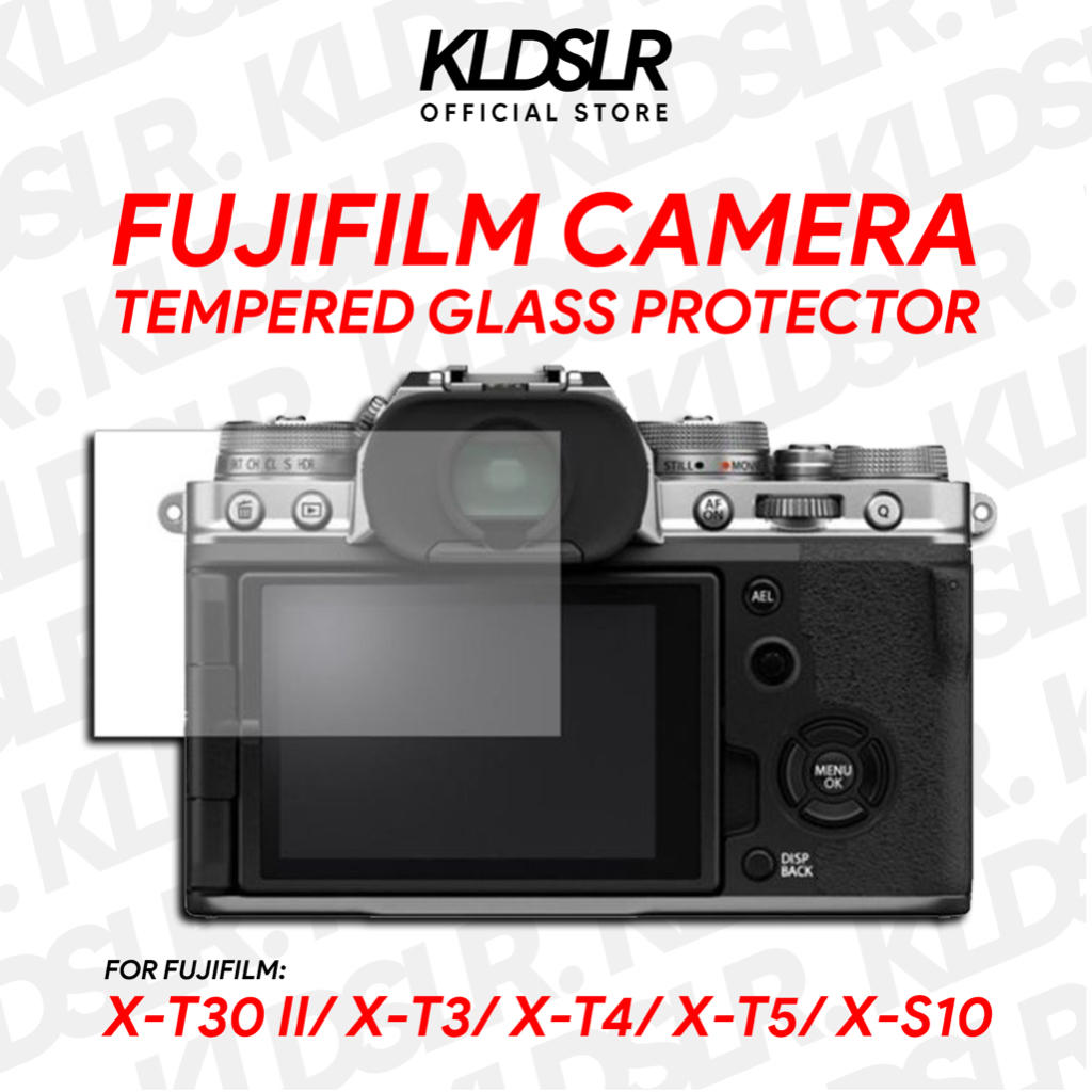 FUJIFILM Camera Clear HD กระจกนิรภัยป้องกันหน้าจอสําหรับ X-T30 II/ X-T3/ X-T4/ X-T5/ X-S10 / X-S20