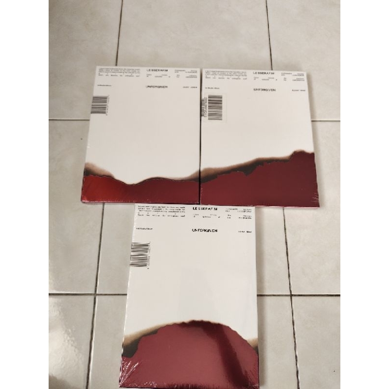 Wts Le Sserafim Unforgiven 1st Studio Album Photobook Compact Shopee POB Chaewon Sakura Yunjin Kazuh