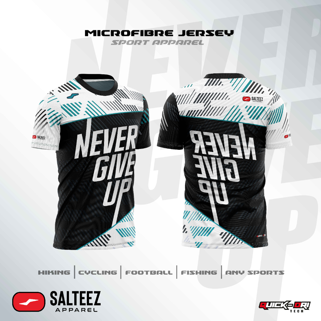 Salteez - Never Give Up - เสื้อเจอร์ซีย์กลางแจ้งสีขาว