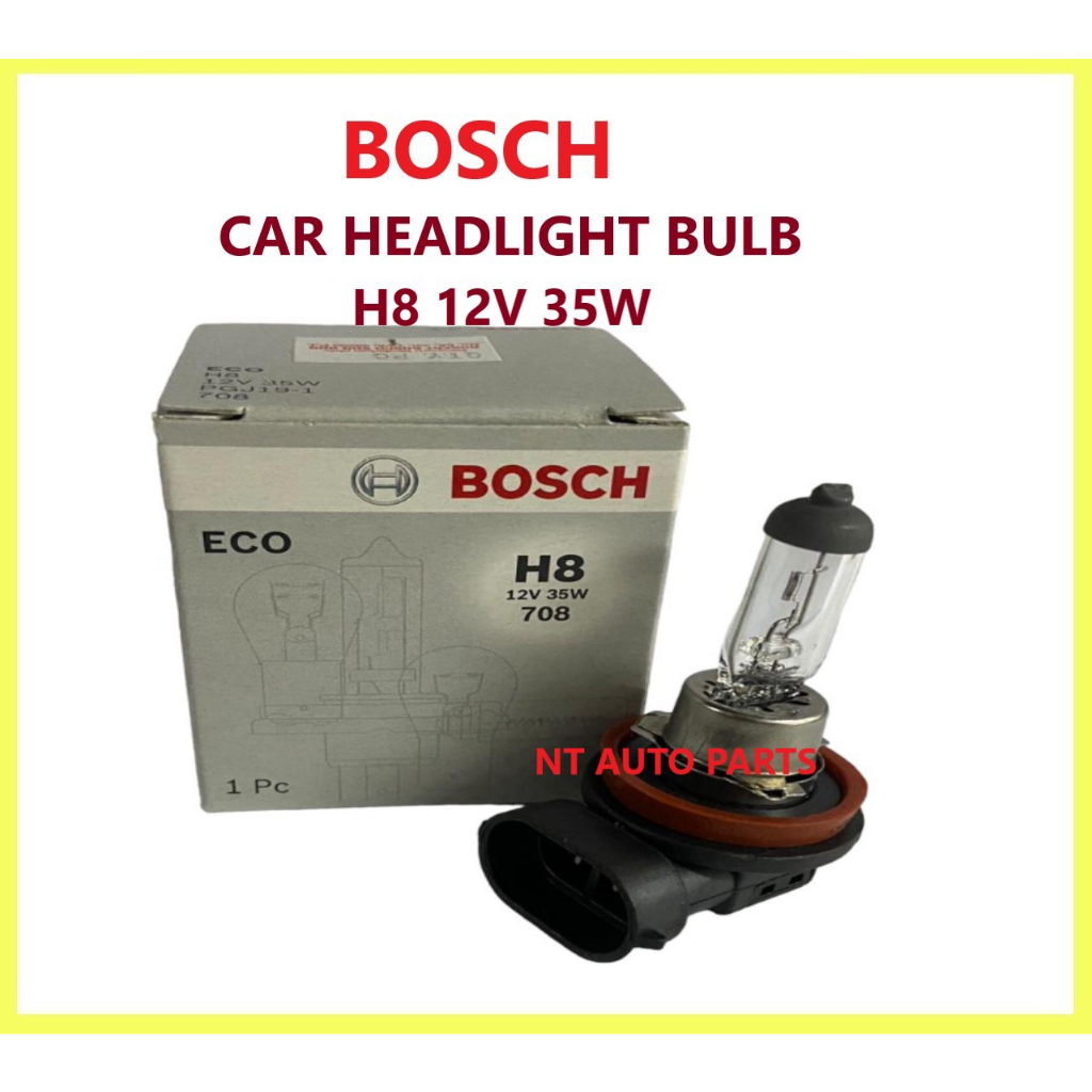 BOSCH หลอดไฟหน้ารถยนต์ H8 12V 35W