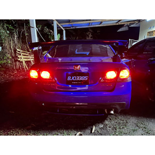 ชุดหลอดไฟ LED สีแดง สําหรับ Honda civic FD1 FD2 FD2R