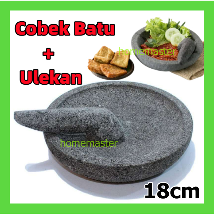 สินค้าร้อน 18 ซม. Stepping Stone / Mortar และ Pestle Stone Mortar และ Pestle สําหรับ Sambal Lava Gun