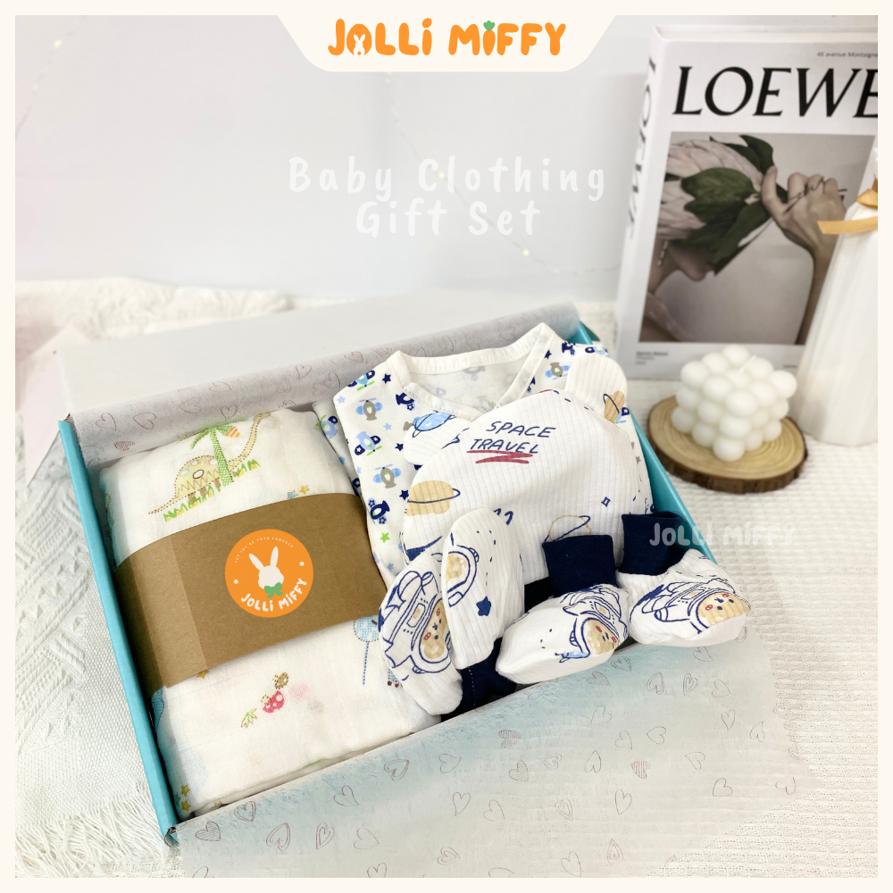 Jolli Miffy- เสื้อผ้าเด็กชุด Hamper เด็กผู้หญิงเด็กทารกทารกแรกเกิด Hadiah Bayi Full Moon 百日 Mitten ถ