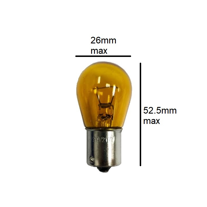 24V 21W 1141 หลอดไฟ BA15s สีเหลืองสัญญาณหลอดไฟ Turn Directional Indicator หลอดไฟ Champs รถบรรทุก Lorry Trailer รถแทรกเตอร์ Bus Van ราคา ถูกที่สุด ดีลบีเคเค แกลเลอรีภาพที่ 2