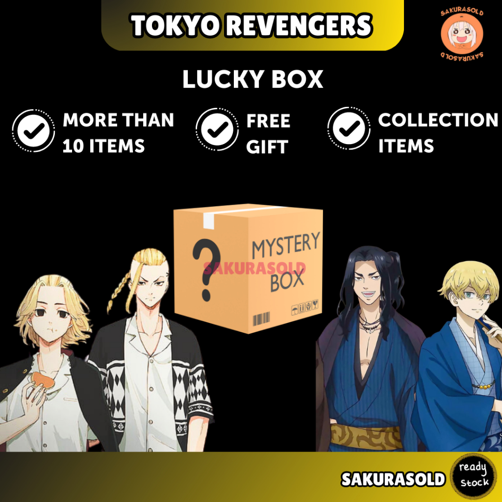 Tokyo Revengers ชุดกล่องอะนิเมะ Surprise Tokyo Revengers กล่อง Mikey Baji Draken Hina Takemichi กล่อ