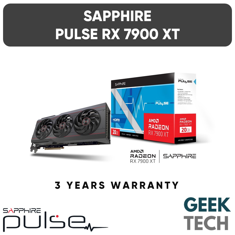 SAPPHIRE Pulse AMD Radeon RX 7900 XT 20GB GDDR6