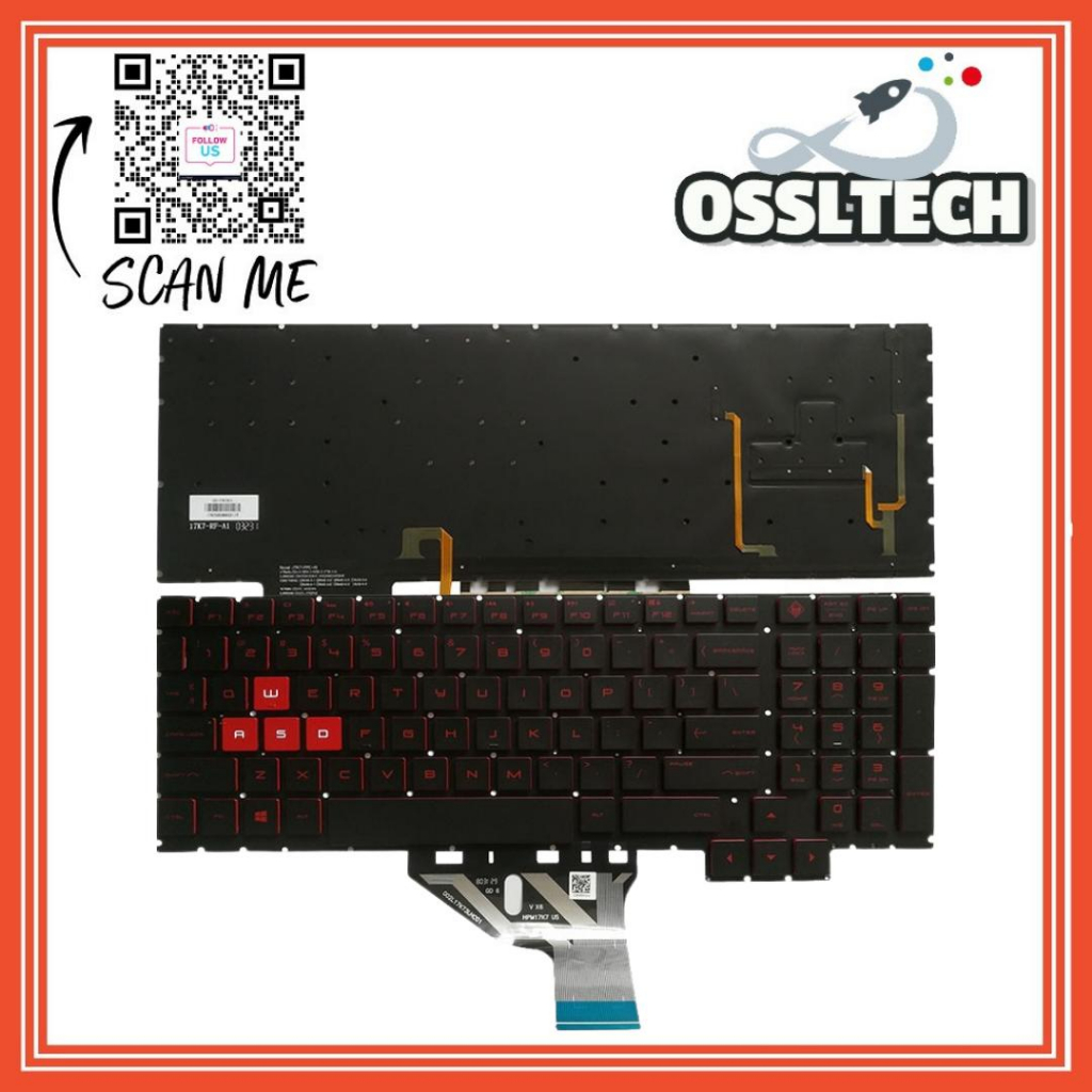 สําหรับ 15-CE 15-CE026TX 15-CE005TX 15-CE006TX 15-CE001TX 15-CE002TX พร้อมกลับ / พร้อมแป้นพิมพ์แล็ปท