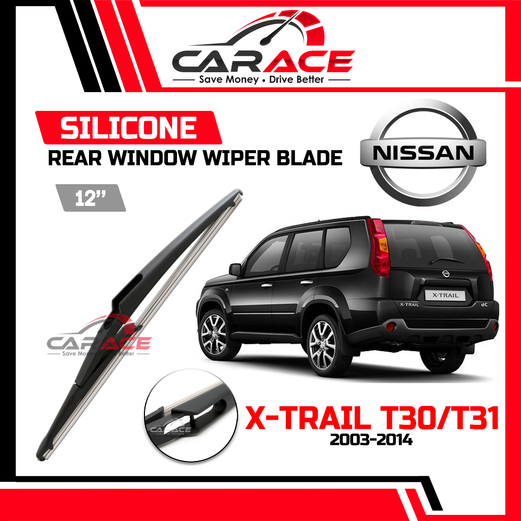 NISSAN X-TRAIL T30/T31 12″ ใบปัดน้ําฝนซิลิโคนหน้าต่างด้านหลัง Wiper Belakang NISSAN X-TRAIL ที่ปัดน้ําฝนด้านหลัง