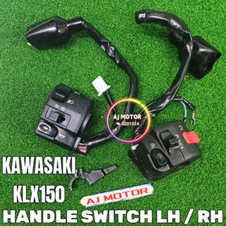 Kawasaki KLX150 สวิตช์มือจับซ้าย ขวา KANAN KLX 150 SUIS HORN LAMPU STARTER COVER WAYAR SUIZ SUIS แฮนด์บาร์