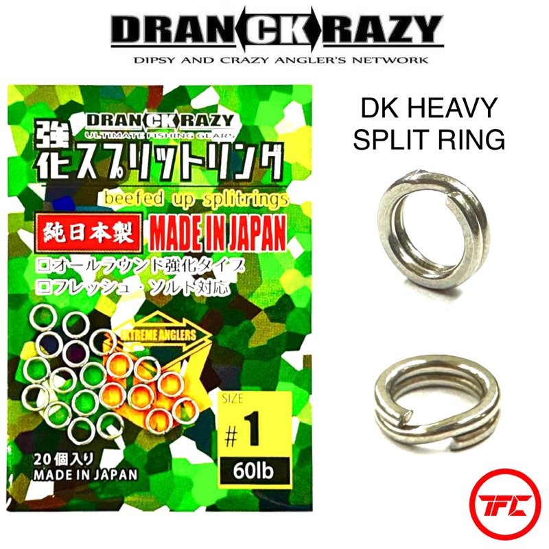 DRANCKRAZY DK Heavy Duty แยกแหวนตกปลา Luring