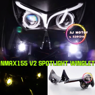 Nmax155 V2 ไฟสปอร์ตไลท์ LED พร้อมสปอตไลท์ สําหรับ YAMAHA N-MAX NMAX 155 LAMPU