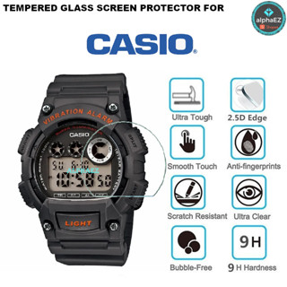 ฟิล์มกระจกนิรภัยกันรอยหน้าจอนาฬิกาข้อมือ 9H สําหรับ Casio W-735H-8A W735H W735 W735H8AV