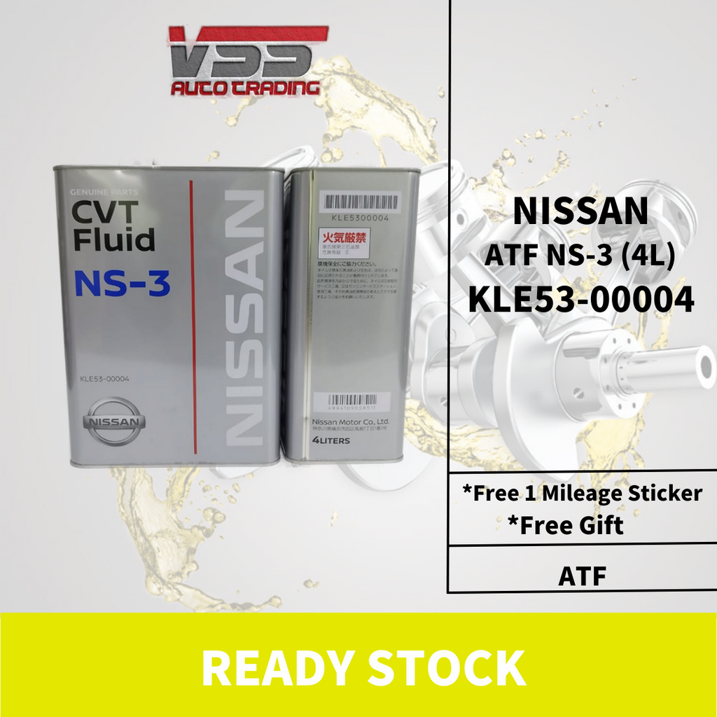 Nissan CVT NS3 100% NISSAN CVT NS3 4L TEANA SLYPHY SERENA XTRAIL ELGRAND ATF AUTO GEAR OIL NS-3