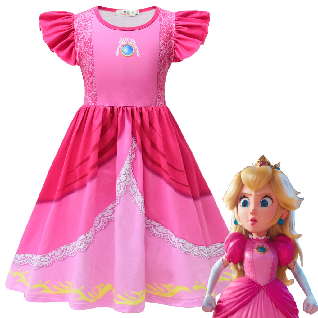 [Babyhero] Princess Peach Encanto คอสเพลย์ Isabella Mirabel เครื่องแต่งกายชุดสาวชุดเจ้าหญิง baju bud