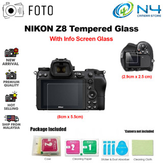 กระจกนิรภัยกันรอยหน้าจอ พร้อมข้อมูล สําหรับ Nikon Z8 Z8 Z8 Z9