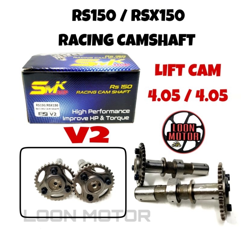 RS150 / RSX150 RACING CAMSHAFT V2 - SMK RACING