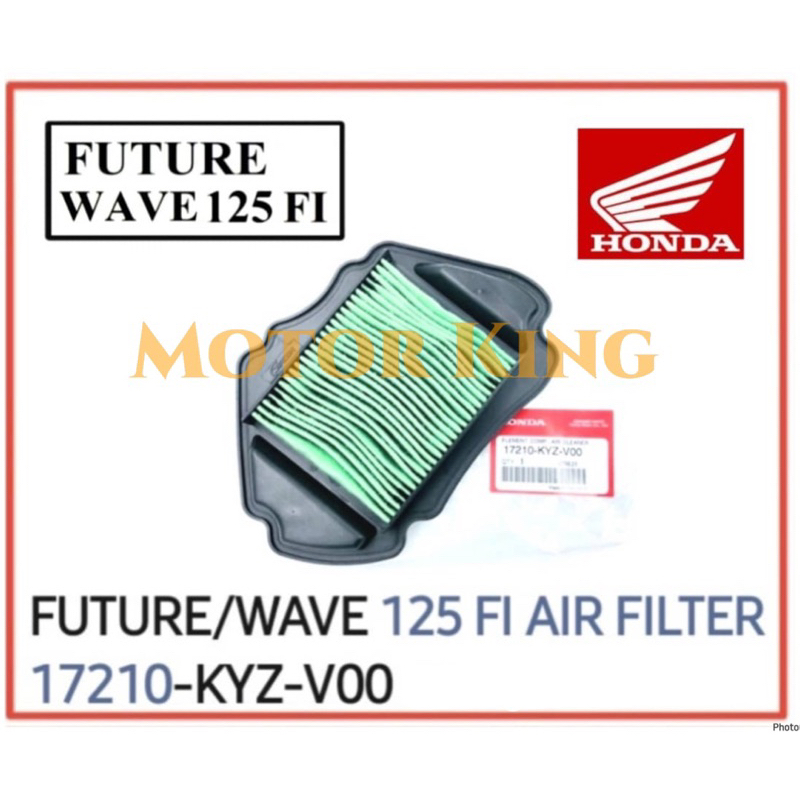 กรองอากาศ Honda Future / Wave 125 Fi 100% Honda Penapis Angin Udara Honda Future / Wave 125i Wave 12
