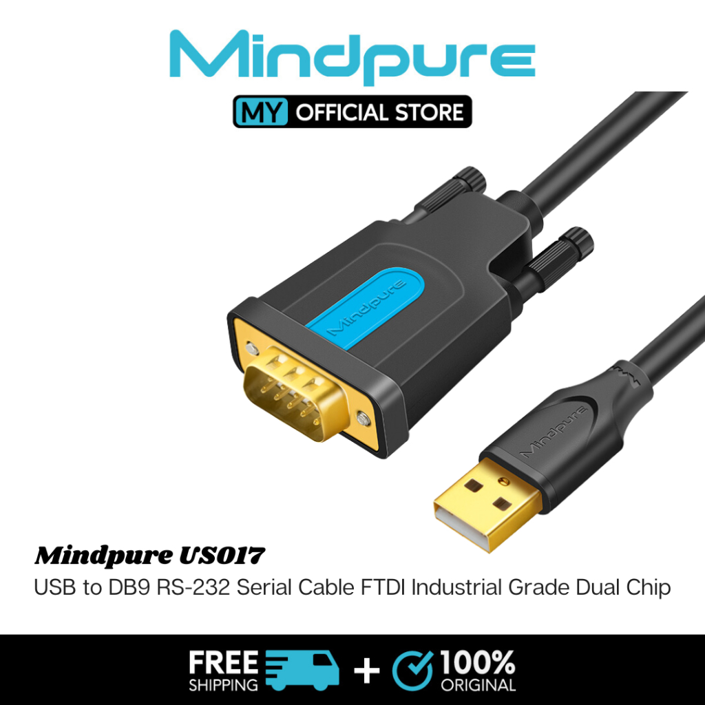 Mindpure USB to RS-232 สายอนุกรมวิศวกรรม FTDI232RL+US SP213 1m-(US017)