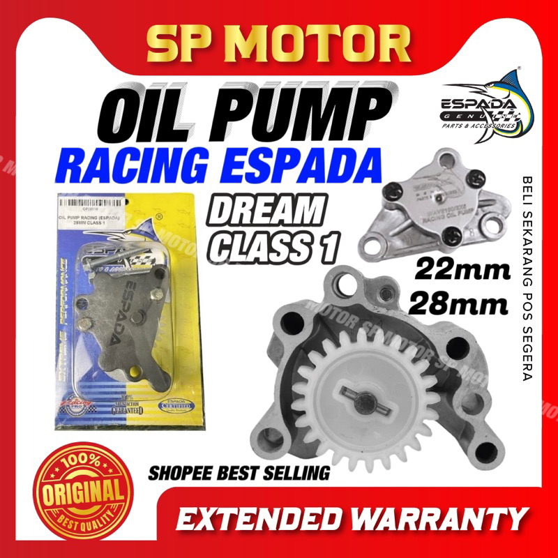 Espada ปั๊มน้ํามัน Racing High Volume 28MM Honda Class 1 class1/ Ex5 Dream Wave100 มอเตอร์อะไหล่