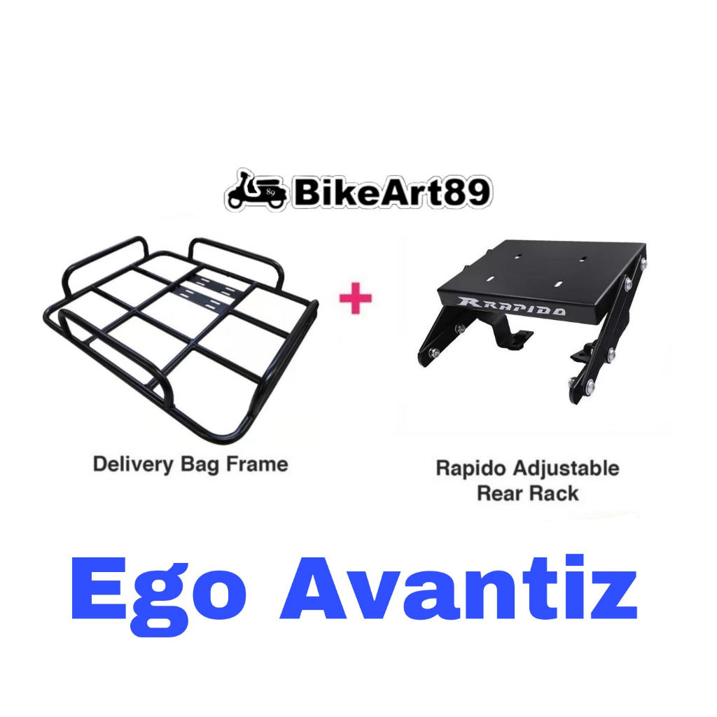 RAPIDO Monorack Yamaha Ego Avantiz Foodpanda Grabfood Shopee กระเป๋าส่งอาหารกรอบ Tapak อุปกรณ์เสริมม