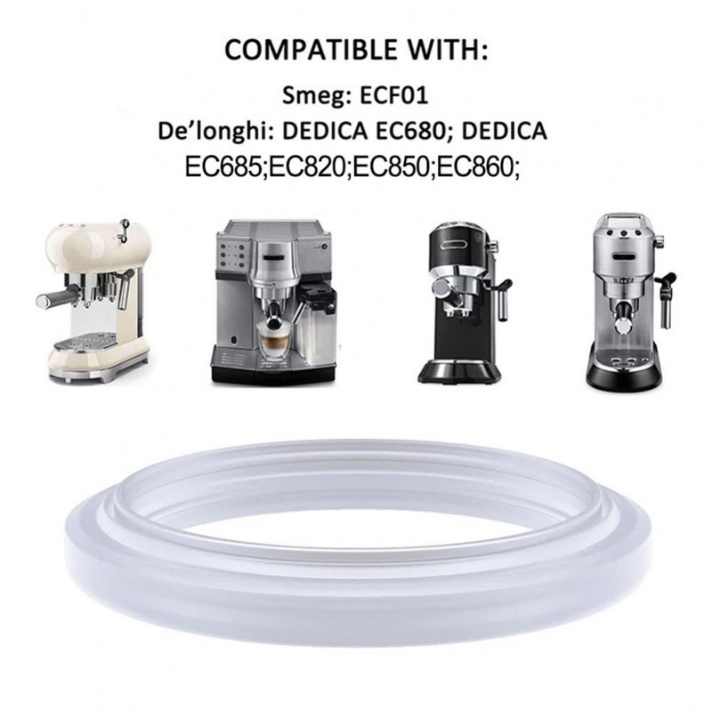 Delonghi เครื่องชงกาแฟแหวนซีลซิลิโคนเข้ากันได้กับ DeLonghi EC685/EC680/EC850/860