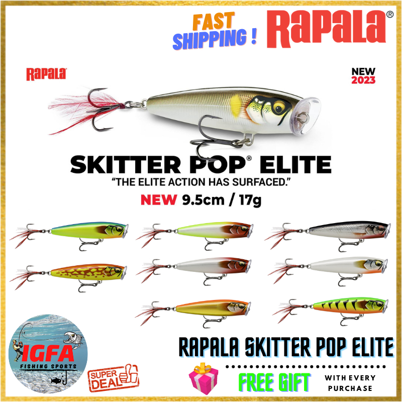 [IGFA] Rapala Skitter Pop Elite SPE95 Rapala SPE 95 Gewang Rapala Lure เหยื่อตกปลา แบบแข็ง SPE95