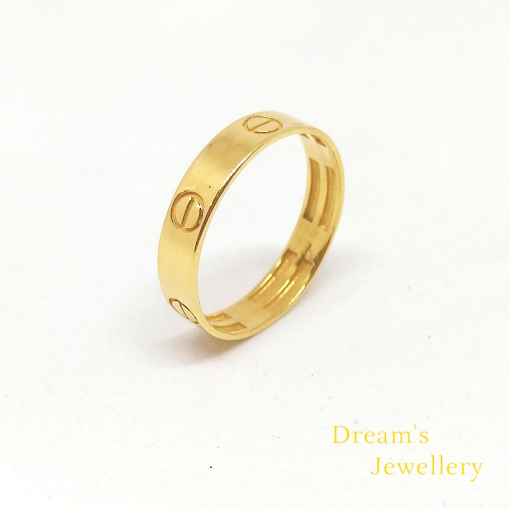 Cincin Cartier Emas 916 / Cartier Ring 916 Gold Dreams Jewellery