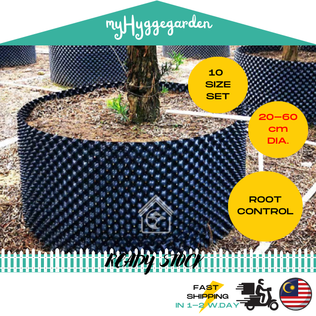 [ชุดเต็ม] หม้อตัดแต่งกิ่งอากาศ Root Control Root Grow Trainer Easy Transplant Pot Pasu Pengawal Akar 根器透气花盆