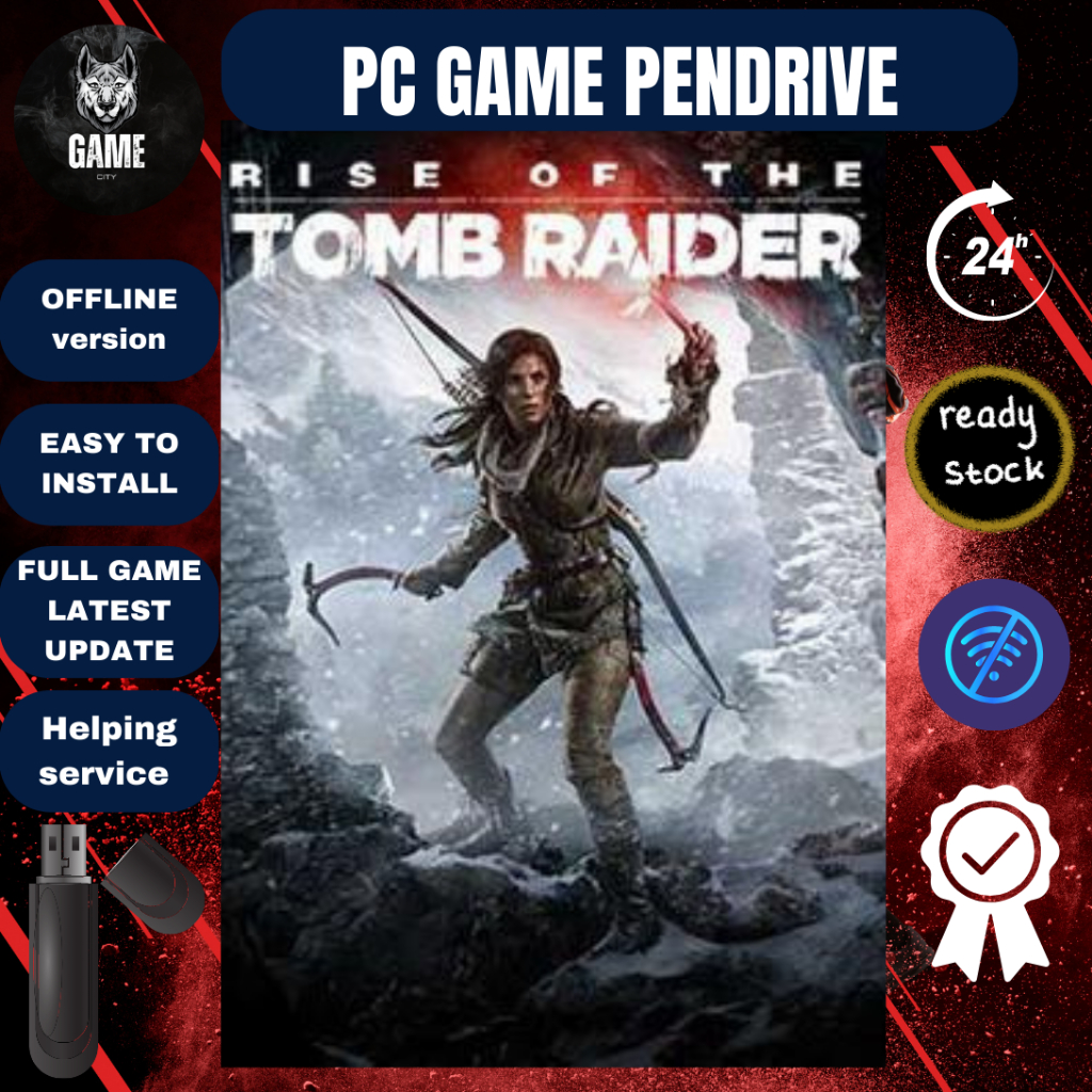 [เกม Pc] Rise of the Tomb Raider (v1.0.1026.0 + All DLCs) - Offline [ Pendrive 32 GB ]