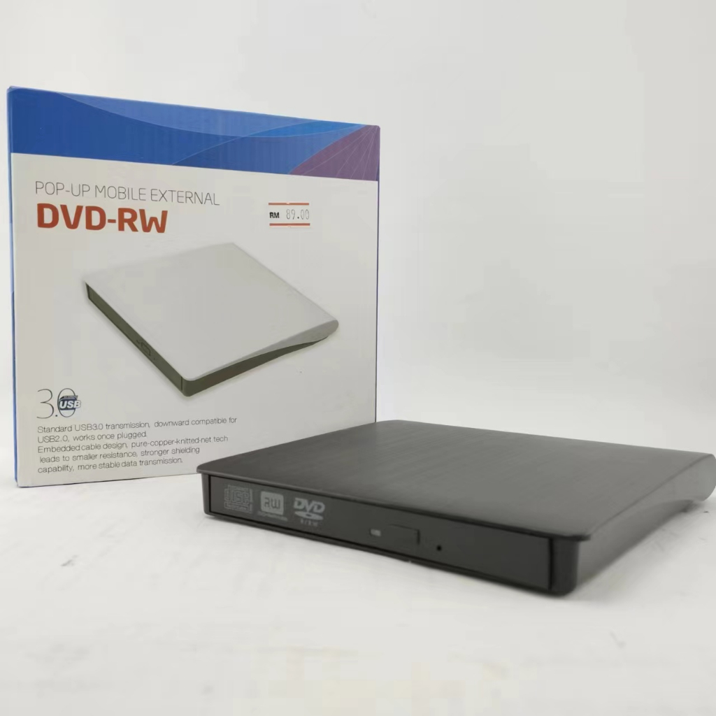 DVDRW 8X USB 3.0 EXTERNAL DVD WRITER / READER ขายปลีกแพ็ค