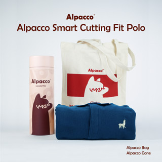 Alpacco AP Smart Cut Fit Men ผ้าฝ้ายโพลีเอสเตอร์แขนสั้นกระดุมซ่อนพรีเมี่ยมเสื้อโปโล - Space Blue