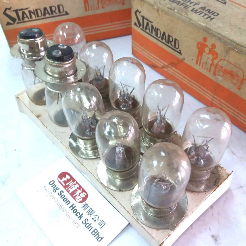 1-10 pcs หลอดไฟ 6V 25/25W P15d-25-1 T19 มาตรฐาน 3625 หลอดไฟรถจักรยานยนต์ Yamaha Y80 Honda C70 Hydrog