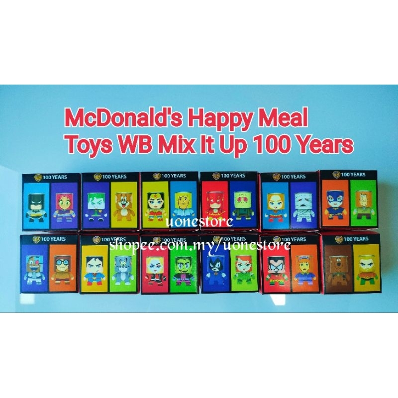 McDonalds Happy Meal Toys WB 100 ปี Mix it Up Full Set 12 ชิ้น