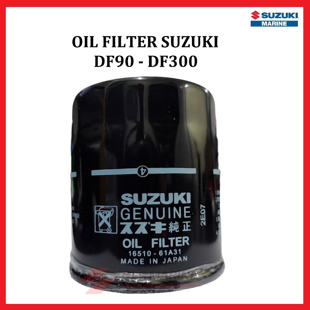 กรองน้ํามันเครื่อง SUZUKI OUTBOARD DF70/90 DF115/140 DF150 - DF300 PENAPIS MINYAK 16510-61A31 92J00 